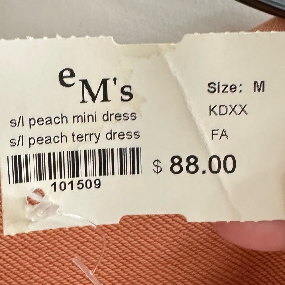 Fate peach terry mini dress - Picture 6 of 6